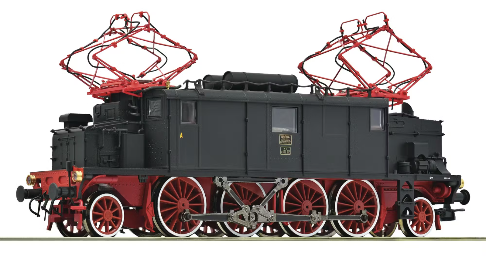 ROCO 7510111 E432 012 Black Livery, Red Frame, FS Electric Lights DCC SOUND