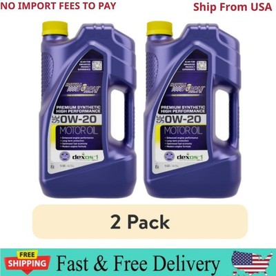 (2 pack) Royal Purple High Performance Motor Oil 0W-20 Premium Synthetic Motor