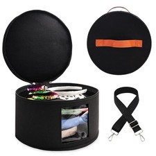 Heaband Holder Organizer, Large Round Tiara Tote Storage Box, Headband Ears D...