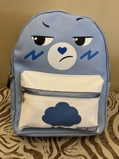 Care Bears - GRUMPY BEAR - Blue 10" Mini Faux Leather Backpack