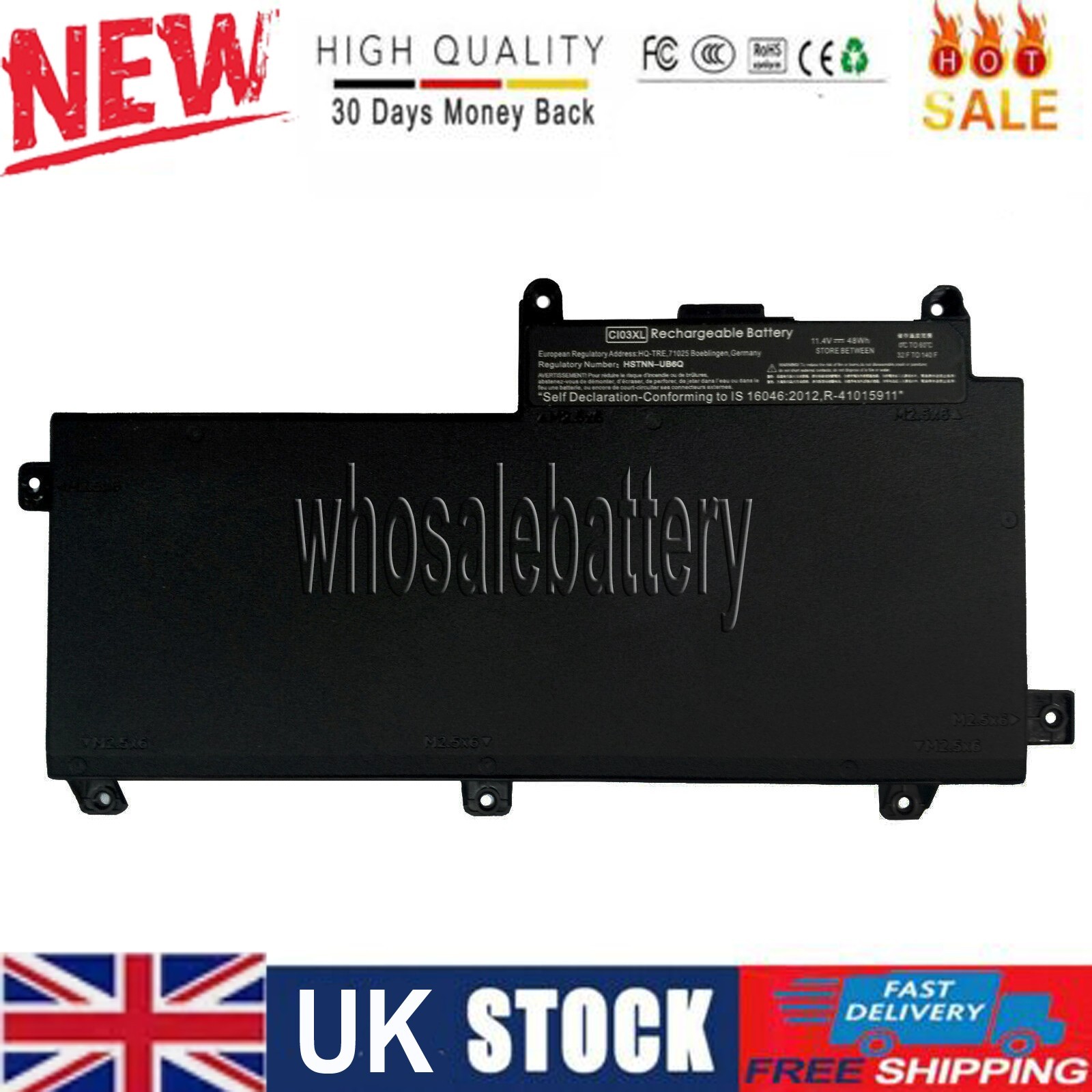 Battery - for HP ProBook 655 G2 ProBook 640 G3 ProBook 645 G3 ProBook 650 655 G3
