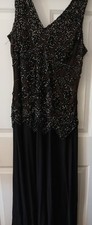 Black Cocktail Full Length Dress In Black. EUC