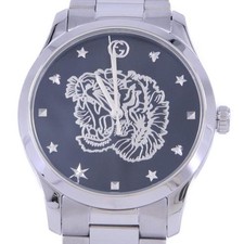 Gucci G Timeless Quartz Men's Watch 38mm New Gray Model YA1264125
