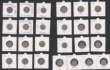 Russia USSR Circulation Coins 25x 15 kopeks 1931-1991 aF to UNC W079