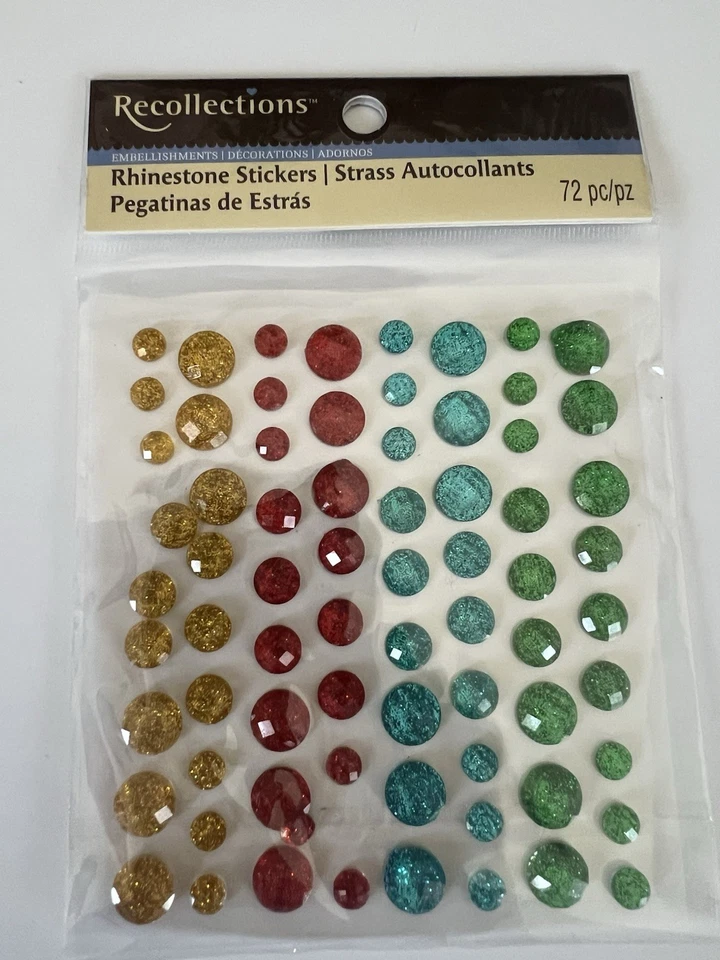 Rhinestone Stickers Scrapbooking Embellishment Card Recollections- Lot Of 6 - Image 4 of 4