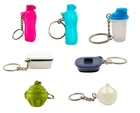 Tupperware Multi-Colored Mini Plastic Bottle Keychain Toy Collection