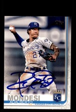 Signed Baseball Card Auto Adalberto Mondesi 2019 Topps #7 Kansas City Royals
