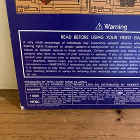 Pyramid Patrol Pioneer LaserActive Sega Mega LD PEASU5001 Laserdisc Taito 1993