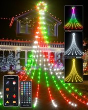 12 FT Smart Outdoor Christmas Decorations with APP Remote Control, Smart RGB ...