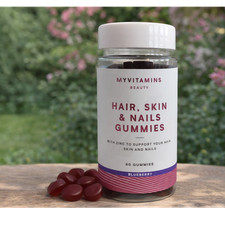 Image of MyVitamins Hair, Skin & Nails Gummies with Zinc, Blueberry Flavour 60