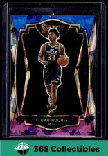 2021 Select Elijah Hughes - Panini Blue And Purple Cracked Ice Prizm Utah Jazz