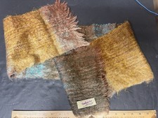 Hand Woven In Grasmere Woolen Scarf Chris Reekie Sons Brown Rust Blue Brown