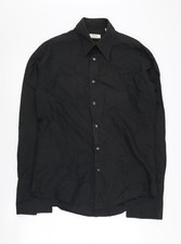 Versace Men's Black Formal Dress Shirt 15.5