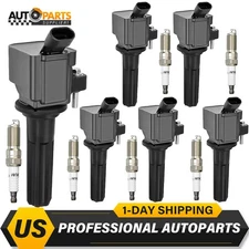 6 Ignition Coil & Spark Plug for Buick Chevy Trailblazer GMC Colorado 4.2L UF497
