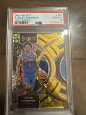 2023-24 Panini Select Ausar Thompson #128 Gold Disco  RC 7/10 Premier Level