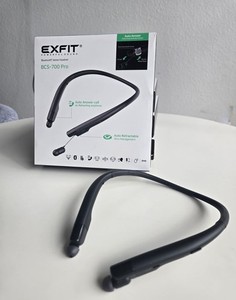 EXFIT BCS-700 Pro Bluetooth Neckband Wireless Headphones, Around The Neck Used