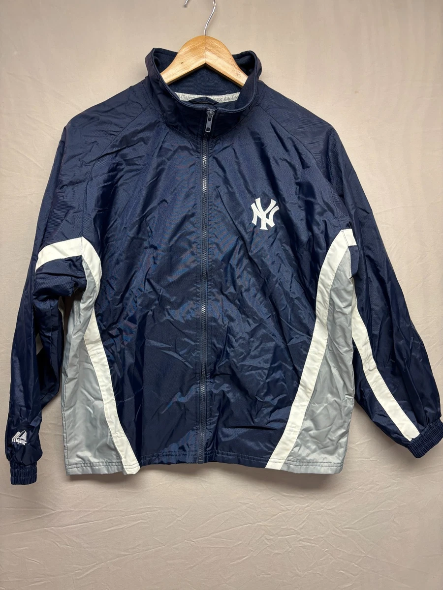 New York Yankees Majestic Full Zip Baseball Jacket Youth Blue
