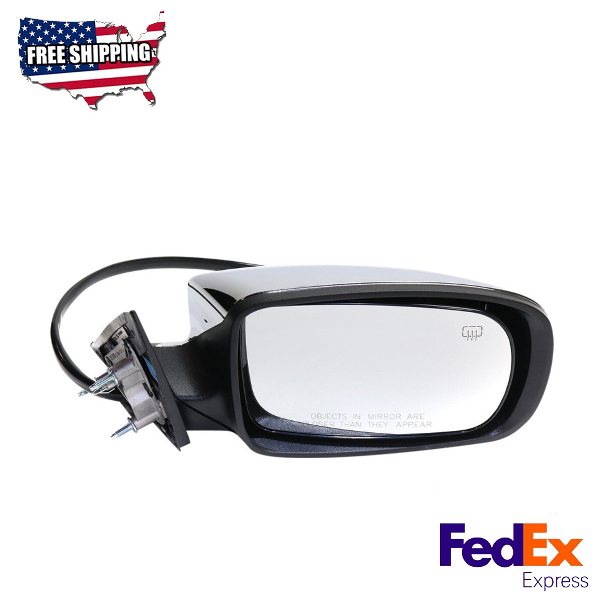 Mirror Chrome Power Glass Heated Passenger Side Fits 2011-2020 Chrysler 300