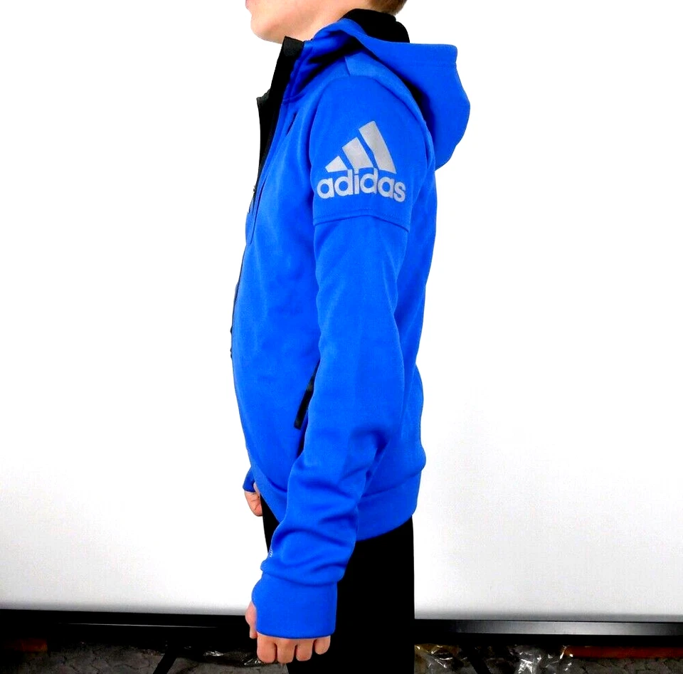 Adidas ZNE Daybreaker Kinder Trainingsjacke Warm Hoodie Sport Jacke Kapuze blau - Bild 4 von 4