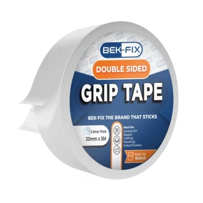 BEK-FIX Rug Tape Non Slip Carpet Double Sided Adhesive Strong Gripper Anti Slip 5m Roll
