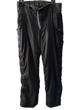 Nordica Ski Snow Pants Side Leg Zipper 87530  Snowboard Men’s Sz 36  Black