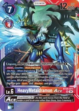 HeavyMetaldramon ACE Foil - BT20-077 NM - Digimon TCG