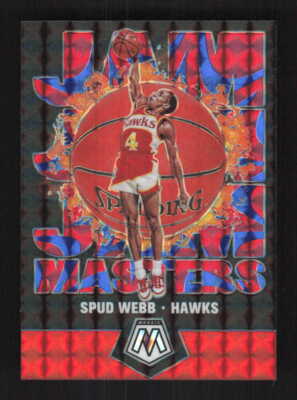 Spud Webb 2019-20 Panini Mosaic Jam Masters Reactive Blue Atlanta Hawks #/99 #1