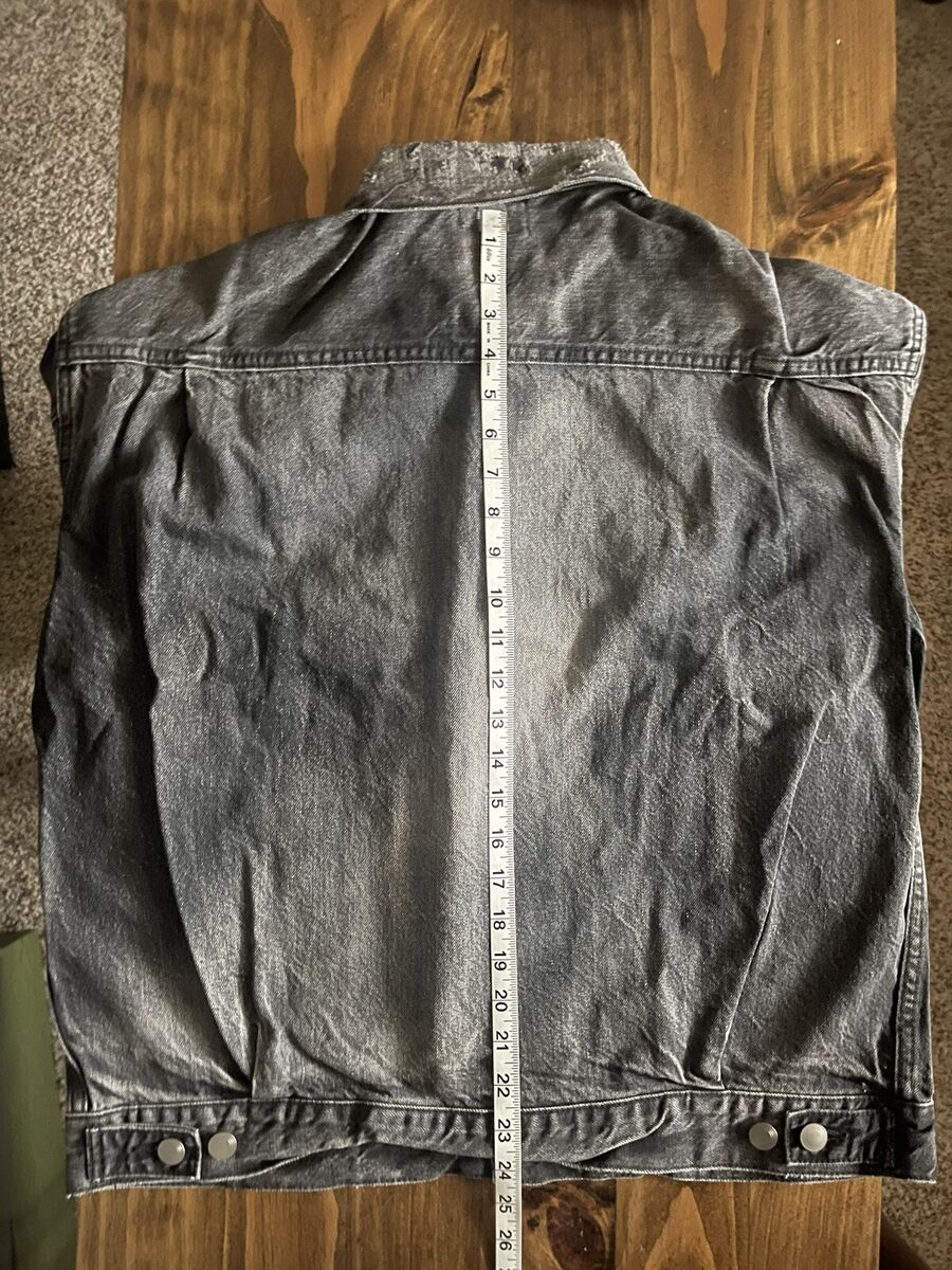 John Elliott Japanese Denim Thumper Type II Jacket Masa Black Sz 4