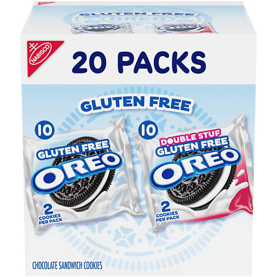 OREO Chocolate Sandwich Cookies Variety 20 Snack Packs Gluten Free 2 Cookies per