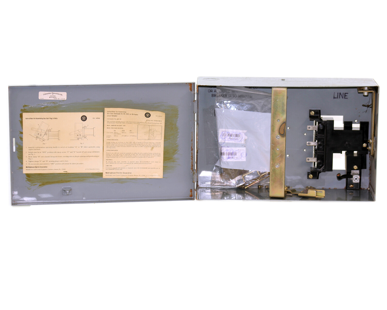 Westinghouse IBP‑FB Bus Plug / Busway Switch | 150A, 600V, 3-Phase, 3-Wire