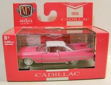 1959 '59 CADILLAC SERIES 62 PINK AUTO-SHOWS R69 M2 MACHINES DIECAST 2021