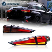 HCmotion LED Tail light For Toyota Highlander 2020-2022 Smoke Start UP Animation