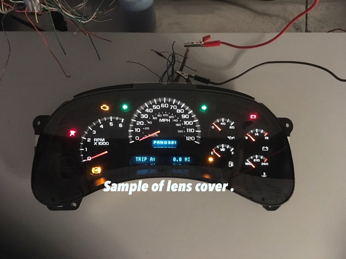 Instrument Clusters For Chevrolet Tahoe Lens Cover Bezel For GM Gauge Clusters - Fits Silverado, Sierra, Tahoe, Yukon 2003-2006 Gm Gauge Cluster Lens - Foto 4