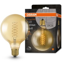 Osram LED Vintage E27 GlüHlampe Globe 125 Gold Dimmbar 7W Wie 48W Extra Warmweiß