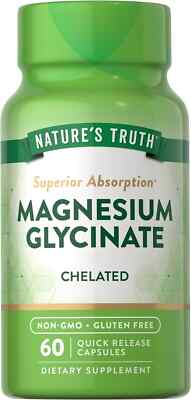 SM Nature Truth Magnesium Glycinat Chelated 200mg 60ct (3 Pack)
