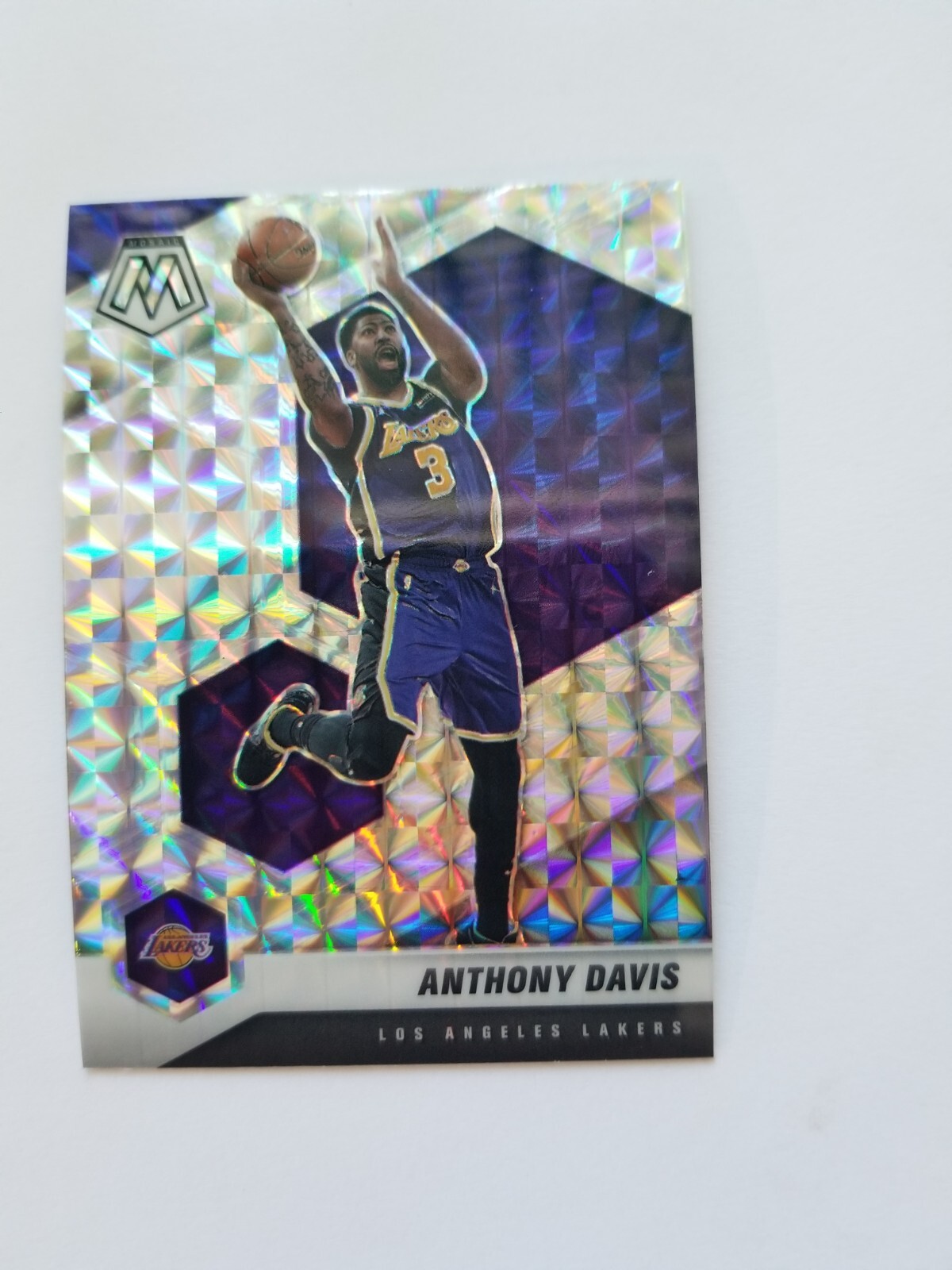 2020-21 Mosaic Anthony Davis Camo Pink Prizm #141 Lakers