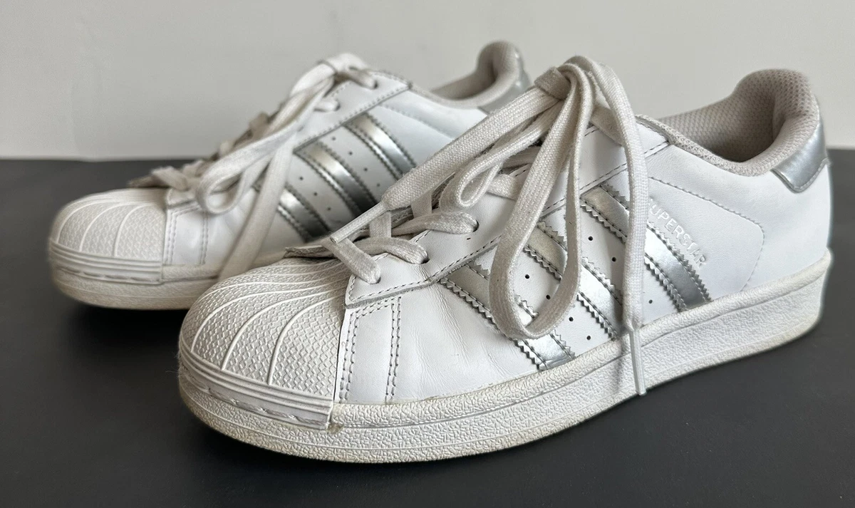 Size 6 - Superstar White Silver Metallic ART AQ3091 | eBay