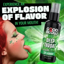 DEEP THROAT SPRAY ORAL SEX GOOD BLOW, ALL FLAVORS,  NUMBING ORAL SPRAY. 2 OZ