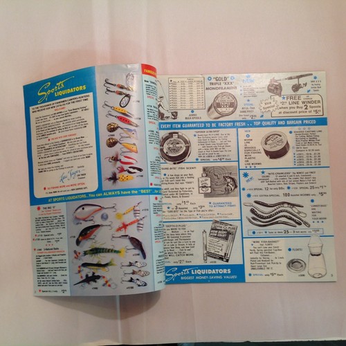 Vtg 1977 Color Special Discount Catalog Sports Liquidators Fish Fishing