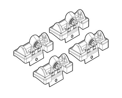 ATTACHMENT KIT - 58 NORDRIVE RENAULT CLIO III 5P (10/05>01/13)