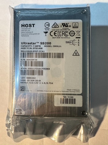 HGST Ultrastar SS200 480GB 2.5" SAS SSD SXHLLL 0TS1514