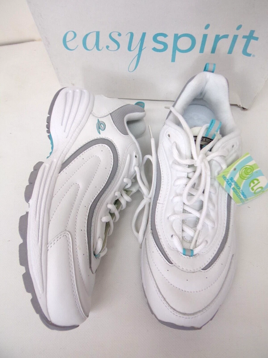 Easy spirit hotsell white leather sneakers