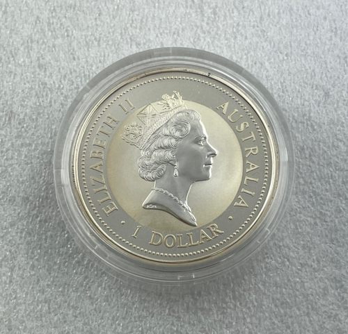 1996 Australian Kookaburra 1oz Silver Coin With PANDA Privy Mark - Perth Mint - - Foto 4 di 7