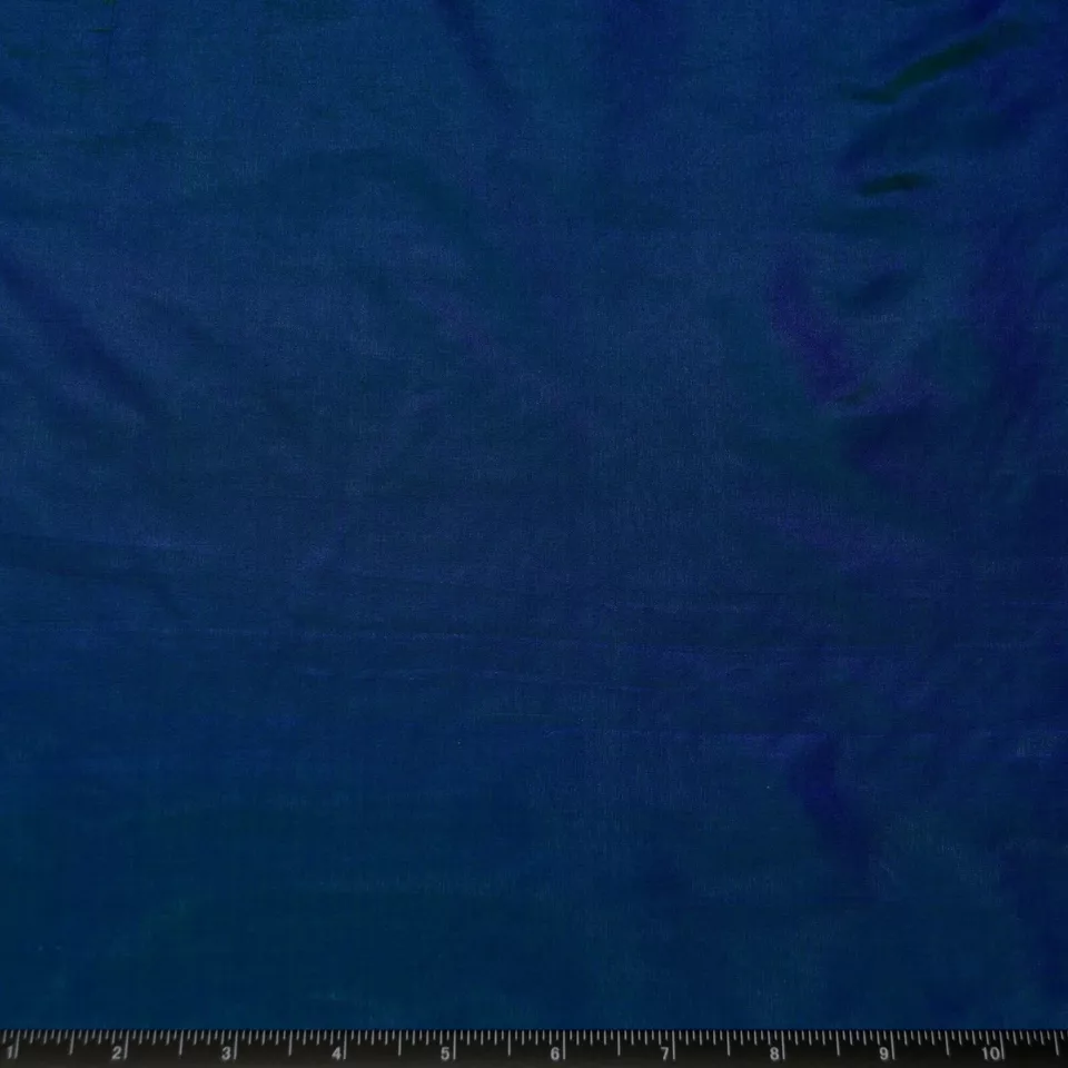 Deep Green/Blue Tissue Taffeta, 100% Silk Fabric By The Yard Pc 44" W (TS-7327) - Image 2 of 3