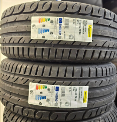 2X NEW KORMORAN UHP BY MICHELIN 215/45/18 215 45 ZR18 XL 93Y UHP