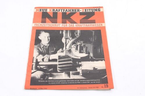 1941 Neue Kraftfahrer Zeitung NKZ - Nr. 19 Zeitschrift old vintage Sammler - Picture 1 of 12
