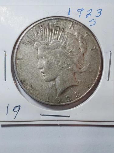 1923 US Peace Silver Dollar Circulated Extremely Fine