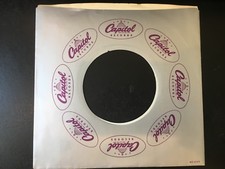 CAPITOL Record Company Sleeve - Glossy Silver W/ Purple  VG 
