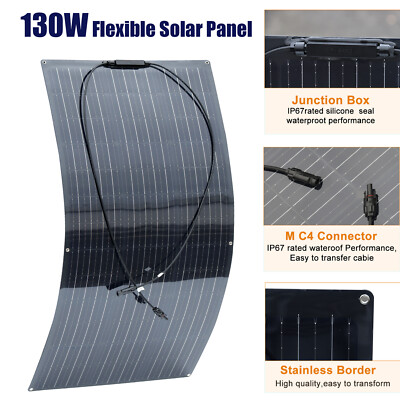 130W 21.5V Solarmodul Mono Flexible Mono Solarpanel For Caravan/Camping/Home