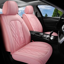 Luxury Nappa Leather Car Seat Cover Full Set Interior Protector For 5 Seat Car